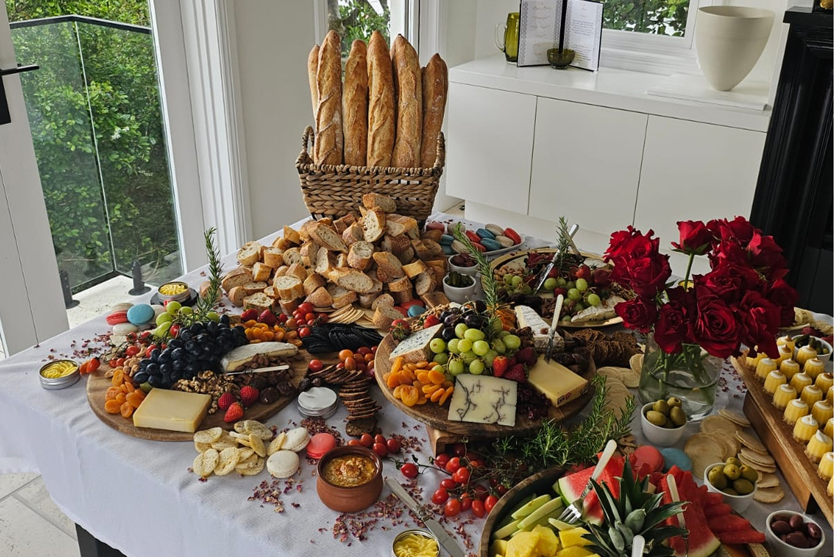 Gourmet appetizer presentation